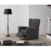 Funda De Sillon Relax Elástica Adaptable Vega, 1 Plaza - 70 - 110 Cm.  Gris Estoralis