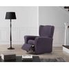 Funda De Sillon Relax Elástica Adaptable Vega, 1 Plaza - 70 - 110 Cm.  Violeta Estoralis