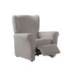 Funda De Sillon Relax Bielastica Adaptable Z51, 1 Plaza - 70 - 110 Cm.  Gris Claro Estoralis