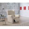 Funda De Sillon Relax Bielastica Adaptable Z51, 1 Plaza - 70 - 110 Cm.  Crudo Estoralis