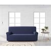 Funda De Sofa Elástica Adaptable Alexia, 4 Plazas - 210 - 240 Cm.  Azul Estoralis