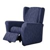 Funda De Sillon Relax Elástica Adaptable Alexia, 1 Plaza - 70 - 110 Cm.  Azul Estoralis