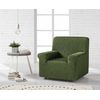 Funda De Sofa Elástica Adaptable Alexia, 1 Plaza - 80 - 110 Cm.  Verde Estoralis