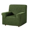 Funda De Sofa Elástica Adaptable Alexia, 1 Plaza - 80 - 110 Cm.  Verde Estoralis