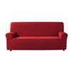 Funda De Sofa Elástica Adaptable Alexia, 3 Plazas - 180 - 200 Cm.  Rojo Estoralis