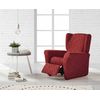 Funda De Sillon Relax Elástica Adaptable Alexia, 1 Plaza - 70 - 110 Cm.  Rojo Estoralis