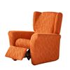 Funda De Sillon Relax Elástica Adaptable Alexia, 1 Plaza - 70 - 110 Cm.  Naranja Estoralis