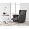 Funda De Sillon Relax Elástica Adaptable Alexia, 1 Plaza - 70 - 110 Cm.  Gris Estoralis