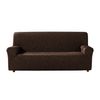 Funda De Sofa Elástica Adaptable Alexia, 2 Plazas - 140 - 170 Cm.  Marrón Estoralis