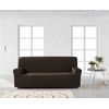 Funda De Sofa Elástica Adaptable Alexia, 4 Plazas - 210 - 240 Cm.  Marrón Estoralis