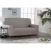 Funda De Sofa Elástica Adaptable Alba, 3 Plazas - 180 - 200 Cm.  Beige Estoralis