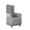 Funda De Sillon Orejero Elástica Adaptable Alba, 1 Plaza - 70 - 110 Cm.  Gris Estoralis