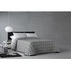 Colcha Jacquard De Primavera Estoralis Para Cama De 105 Cms. Onix Negro