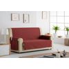 Funda De Sofá Practica, Salva Sofa Baden, 2 Plazas 110 X 220 Cm.  Rojo Estoralis