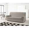 Funda De Sofa Elástica Adaptable Letras, 2 Plazas - 140 - 170 Cm.  Beige Estoralis