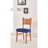 Funda Asiento De Silla Elástica Adaptable Berta, Asiento.  Azul Estoralis