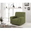 Funda De Sofa Elástica Adaptable Berta, 1 Plaza - 80 - 110 Cm.  Verde Estoralis