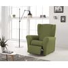 Funda De Sillon Relax Elástica Adaptable Berta, 1 Plaza - 70 - 110 Cm.  Verde Estoralis