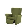 Funda De Sillon Relax Elástica Adaptable Berta, 1 Plaza - 70 - 110 Cm.  Verde Estoralis