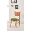 Funda Asiento De Silla Elástica Adaptable Berta, Asiento.  Verde Estoralis