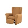 Funda De Sillon Relax Elástica Adaptable Berta, 1 Plaza - 70 - 110 Cm.  Beige Estoralis