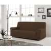 Funda De Sofa Elástica Adaptable Berta, 3 Plazas - 180 - 200 Cm.  Marrón Estoralis