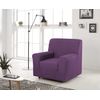 Funda De Sofa Elástica Adaptable Berta, 1 Plaza - 80 - 110 Cm.  Violeta Estoralis