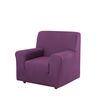 Funda De Sofa Elástica Adaptable Berta, 1 Plaza - 80 - 110 Cm.  Violeta Estoralis