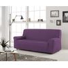 Funda De Sofa Elástica Adaptable Berta, 3 Plazas - 180 - 200 Cm.  Violeta Estoralis