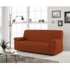 Funda De Sofa Elástica Adaptable Berta, 3 Plazas - 180 - 200 Cm.  Teja Estoralis