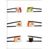 Estor Enrollable Digital Easyfix Cocina, Sushi,  De Ancho Por Largo, 105x150 ,cms.
