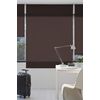 Estor Enrollable Translucido Liso Aral, 160 X 230 Cm. Marron Estoralis