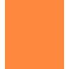 Estor Enrollable Sin Taladrar Easy Fix Translucido Aral,  55 X 180 Cm. Naranja