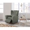 Funda De Sillon Relax Elástica Adaptable Beta, 1 Plaza - 70 - 110 Cm.  Verde Estoralis