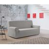 Funda De Sofa Bielastica Adaptable Z51, 4 Plazas - 210 - 240 Cm.  Plata Estoralis