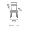 Funda Asiento De Silla Bielastica Adaptable Z51, Asiento.  Plata Estoralis