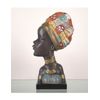 Busto Africana 37cm Turbante Color Kenya