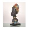 Busto Africana 37cm Turbante Color Kenya