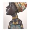 Busto Africana 37cm Turbante Color Kenya