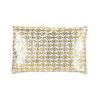 Cojin 53*33 Beige Dorado Cenefa Flor Con Relleno 380 Gr Vivienne