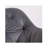 Sillon 62*85*63 Gris Capitone Terciopelo Con Brazos Pata Negra Leonor