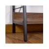 Estanteria 60*149 Escalera Metal Negro 5 Baldas Madera  Lissa