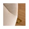 Silla Circ Hueco 68*87.5*45 Beige Tercicopelo Metal Dorado Renata