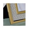 Portafoto 15*20 Tela Rombos Beige Metal Dorado Sintra