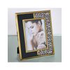 Portafoto 15*20 Pu Negro Leopardo Metal Dorado Sintra