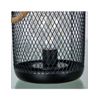 Candelero 20cm Metal Rejilla Negro Bombilla Led (incluye Bombilla) Summer