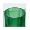 Jarron Cristal 25cm Verde Base Metal Dorada Adelene