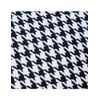 Cojin 45*45 Pata De Gallo Blanco Y Negro Flecos Cortos Con Relleno 400 Gr Chess