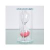 Reloj De Arena De Cristal Arena Fucsia Sandy