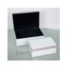 Juego De 2 Cajas De Cristal Blanco Con Tapa Decorada De Brillantes Grace